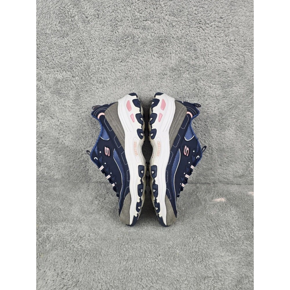 Skechers D'Lites NVGW 11947 Women's Size 10 Navy Blue Pink Chunky Sneaker Shoes - Picture 4 of 8
